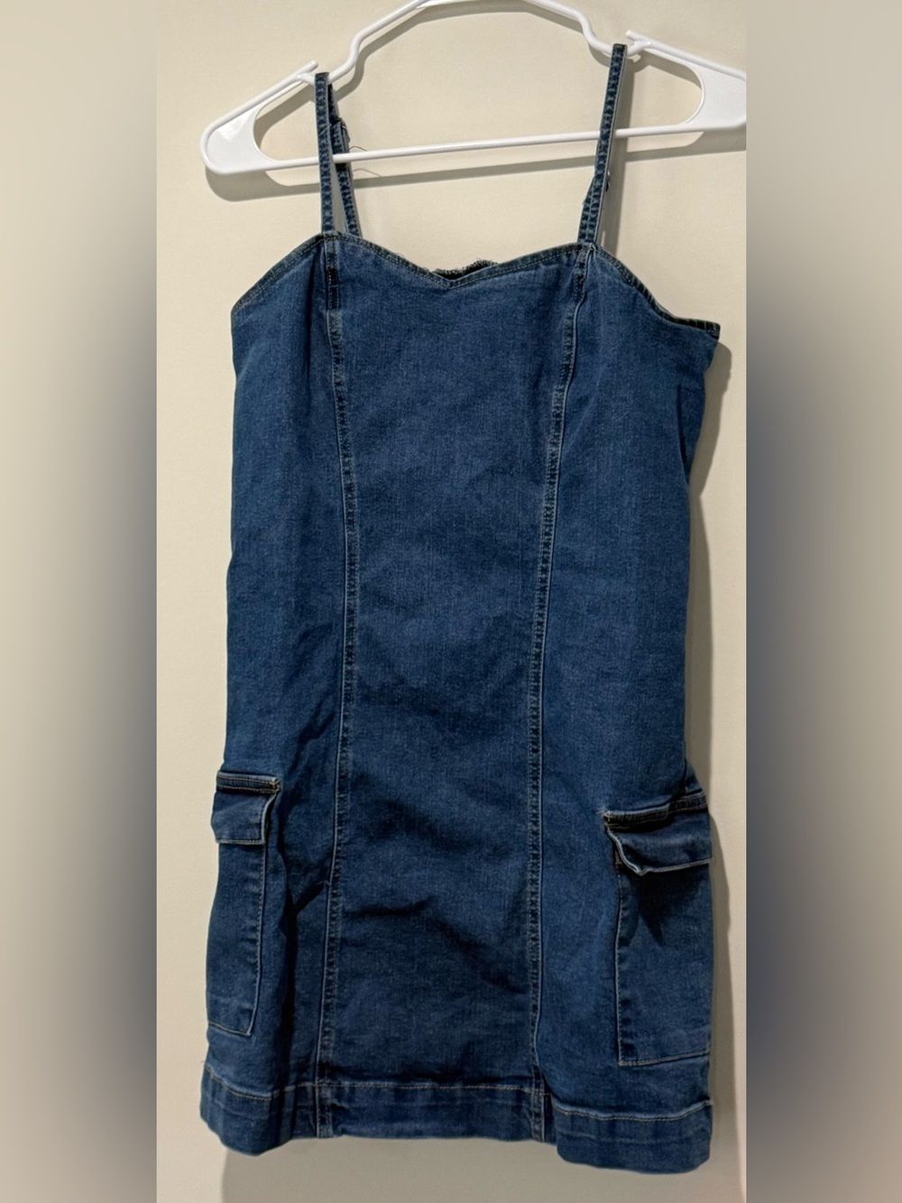 Celebrity Pink Dark Blue Denim Mini Dress